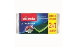 VILEDA SPUGNA CON ABRASIVA 3 PEZZI ULTRA FRESH -Negozio Di Igiene Domestica 4023103215481 1