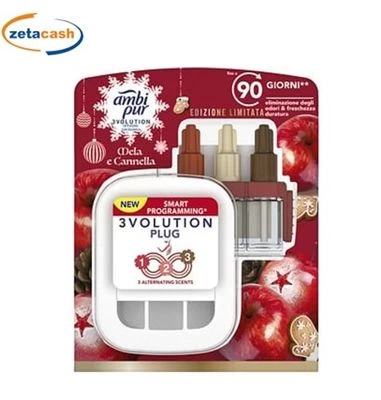 AMBIPUR EVOLUTION BASE 3 RICARICHE DA 20 ML MELA E CANNELLA 3 AMBIPUR EVOLUTION BASE 3 RICARICHE DA 20 ML MELA E CANNELLA
