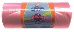 SACCHI PATTUMIERA 20 PZ ROSA 110 LITRI CM 72X115