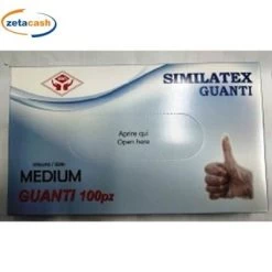 GUANTI SIMILATEX TRASPARENTI TG M 100 PEZZI