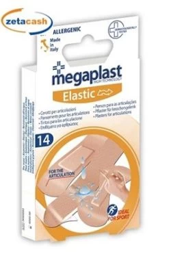 CEROTTI PER ARTICOLAZIONI 14 PEZZI MEGAPLAST ELASTIC ASSORT