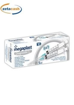 SIRINGHE STERILI 10 PEZZI 5 ML MEGAPLAST