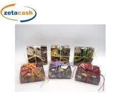 CONFEZIONE POT POURRI IN SCATOLA ACETATA H4X11.5X11.5