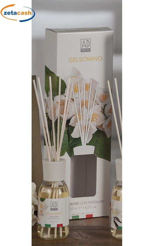 PROFUMATORE 125 ML CON MIDOLLINI AL GELSOMINO 3 PROFUMATORE 125 ML CON MIDOLLINI AL GELSOMINO