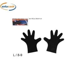 GUANTI IN TPE NERI CONFEZIONE 100 PEZZI TAGLIA L