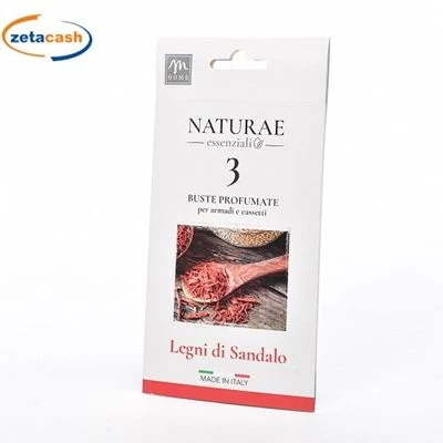 BUSTE PROFUMATE LEGNI DI SANDALO 3 PZ 3 BUSTE PROFUMATE LEGNI DI SANDALO 3 PZ