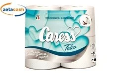 CARTA IGIENICA CARESS 4 ROTOLI 2V TALCO
