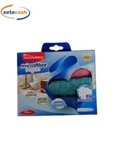 PANNO 3 PEZZI JACQUARD MICROFIBRA PER BAGNO 30X30 COL ASS