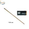 BASTONE PER SCOPA 130 CM LEGNO OCCHIELLO RETTANGOLARE -Negozio Di Igiene Domestica 8057711947874