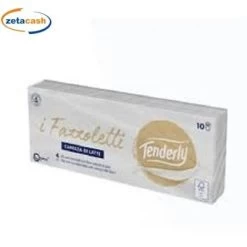 TENDERLY FAZZOLETTI 10 PACCHI 4 VELI CAREZZA DI LATTE